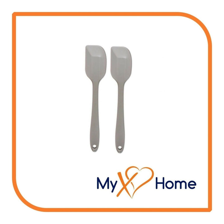 9.5" Silver / Gray Silicone Spatula by MyXOHome (1 2 4 or 6 Spatulas) Image 3