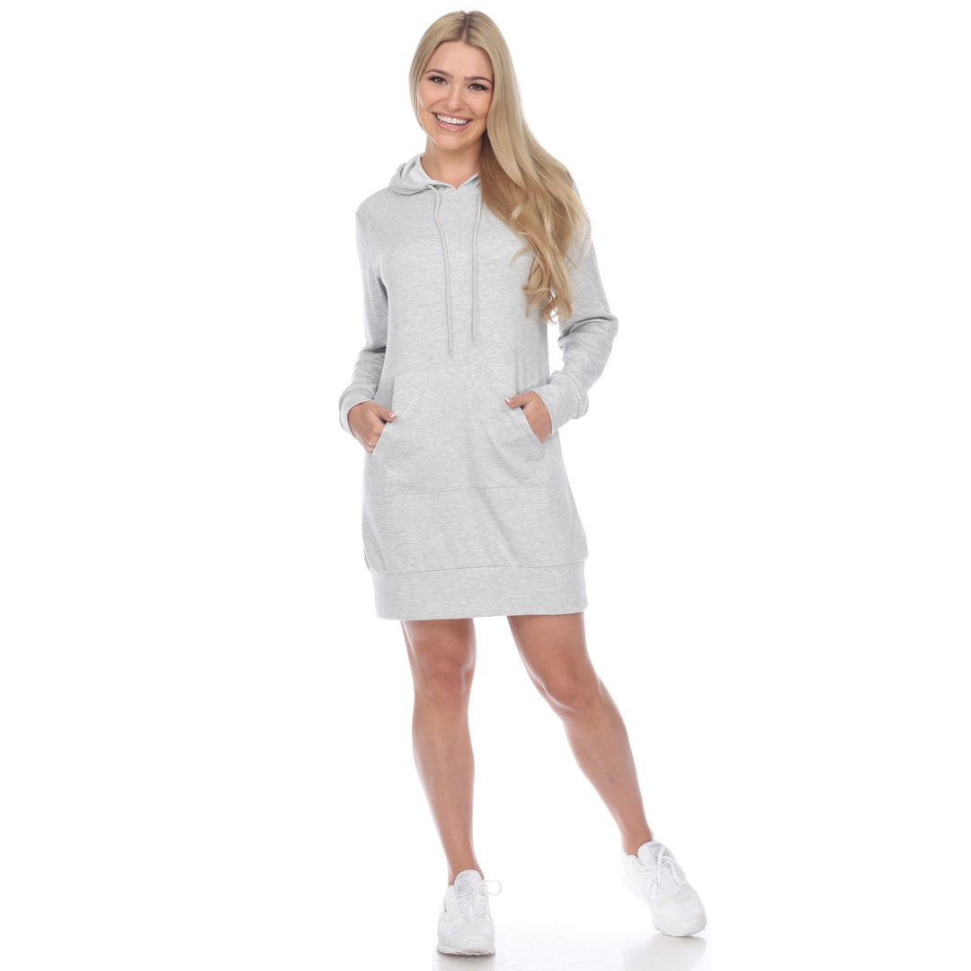 White Mark Womens Hoodie Sweatshirt Dress Fleece Material Various Sizes Available Image 1