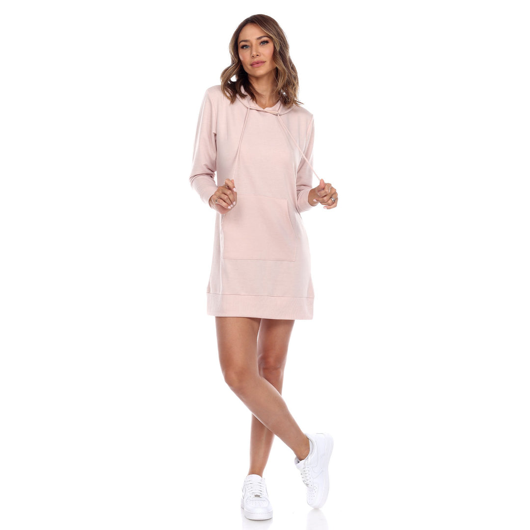 White Mark Womens Hoodie Sweatshirt Dress Fleece Material Various Sizes Available Image 1