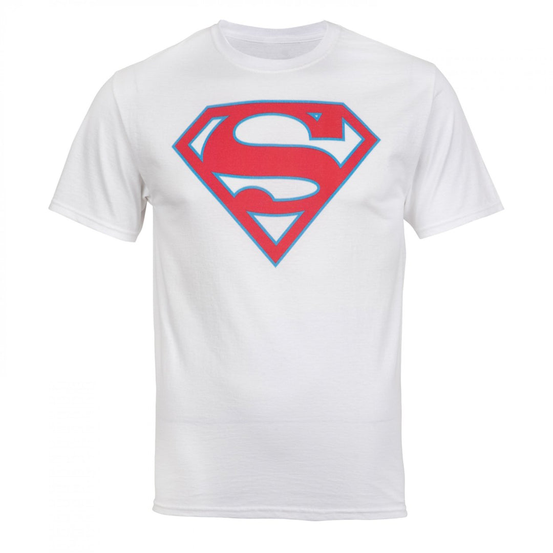 Superman Symbol Classic White T-Shirt Image 1