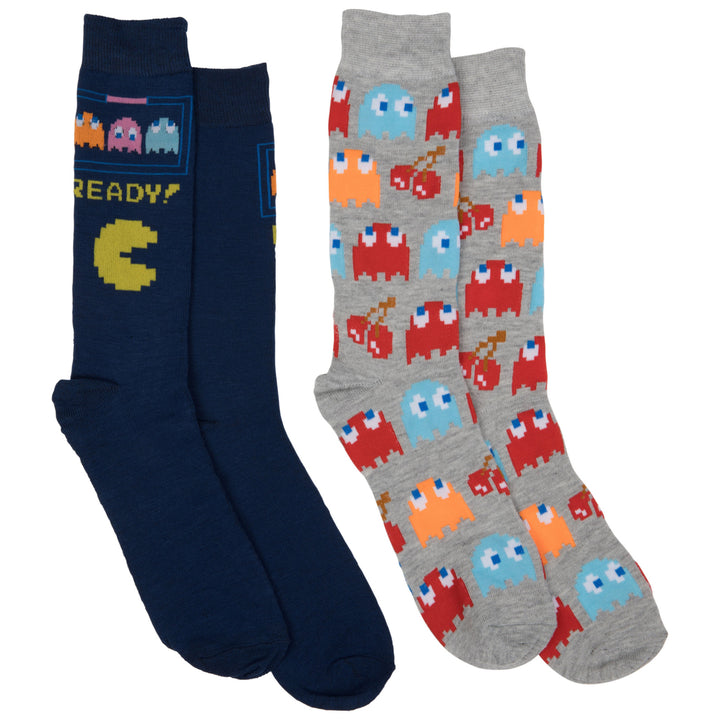 Pac-Man Ready! 2-Pair Pack of Casual Crew Socks Image 1