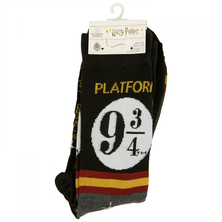 Harry Potter Platform 9 3/4 2-Pair Pack of Casual Crew Socks Image 3