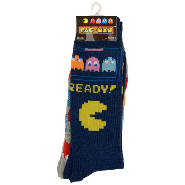 Pac-Man Ready! 2-Pair Pack of Casual Crew Socks Image 2