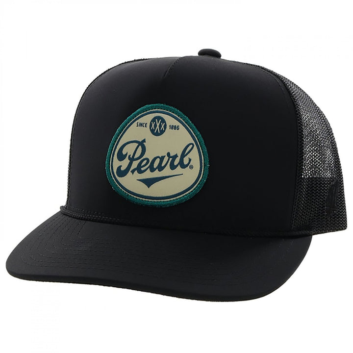 Pearl Logo Black Colorway Hybrid Bill Adjustable Trucker Hat Image 1