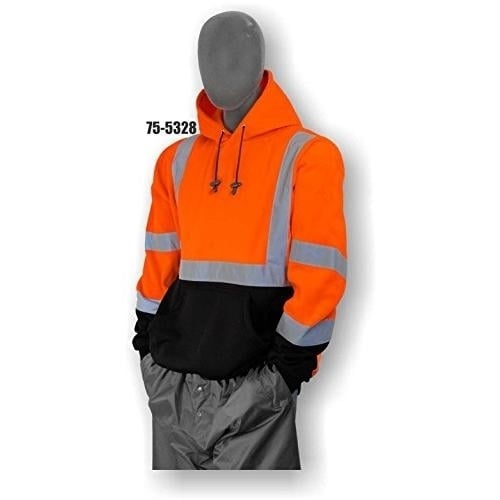 Majestic High Visibility Sweatshirt Hooded Class 3 Hi-Vis Orange 75-5327 Image 2