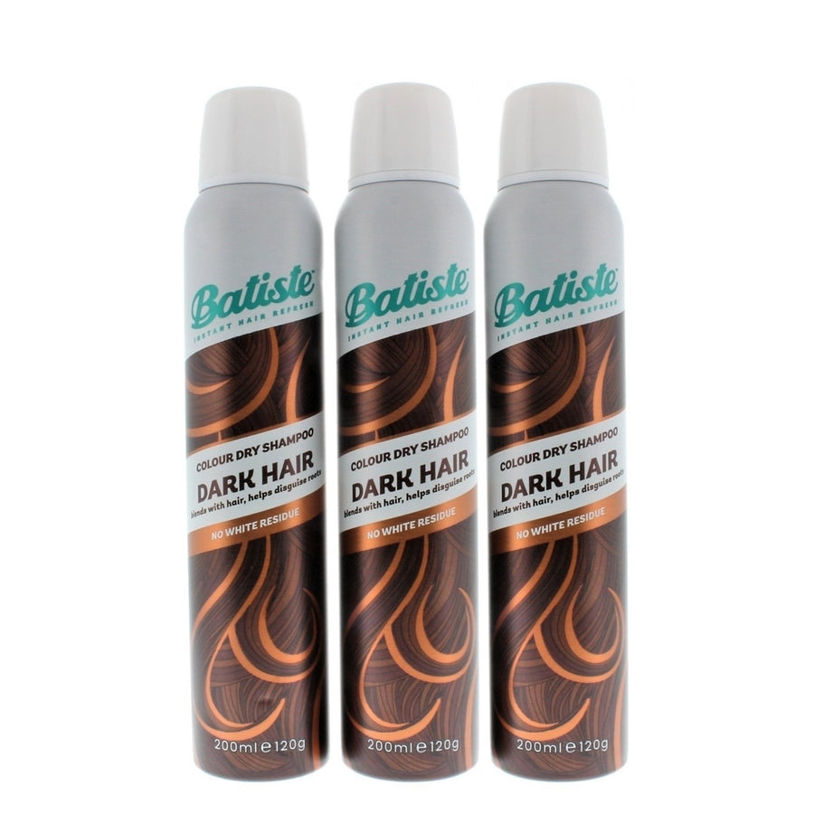 Batiste Instant Hair Refresh Colour Dry Shampoo Dark Hair 200ml/120g (3 PACK) Image 1