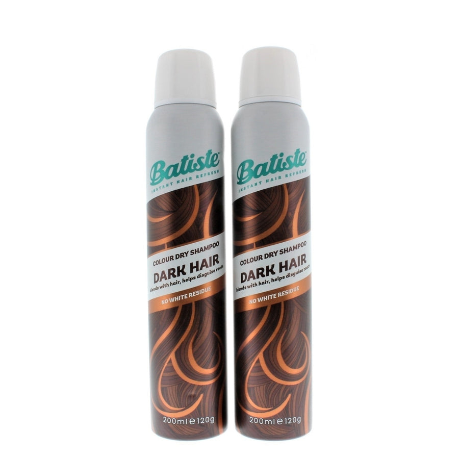 Batiste Instant Hair Refresh Colour Dry Shampoo Dark Hair 200ml/120g (2 PACK) Image 1