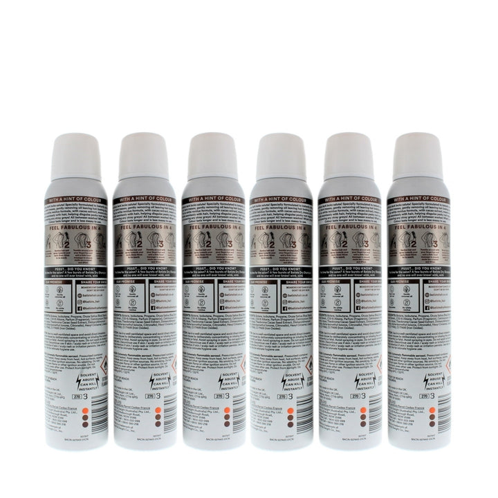 Batiste Instant Hair Refresh Colour Dry Shampoo Dark Hair 200ml/120g (6 PACK) Image 3