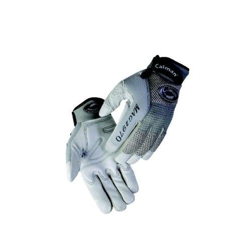 Caiman 2970 Deerskin Multi Activity Gloves Gray Silver Grey Deer Split Leather Image 1