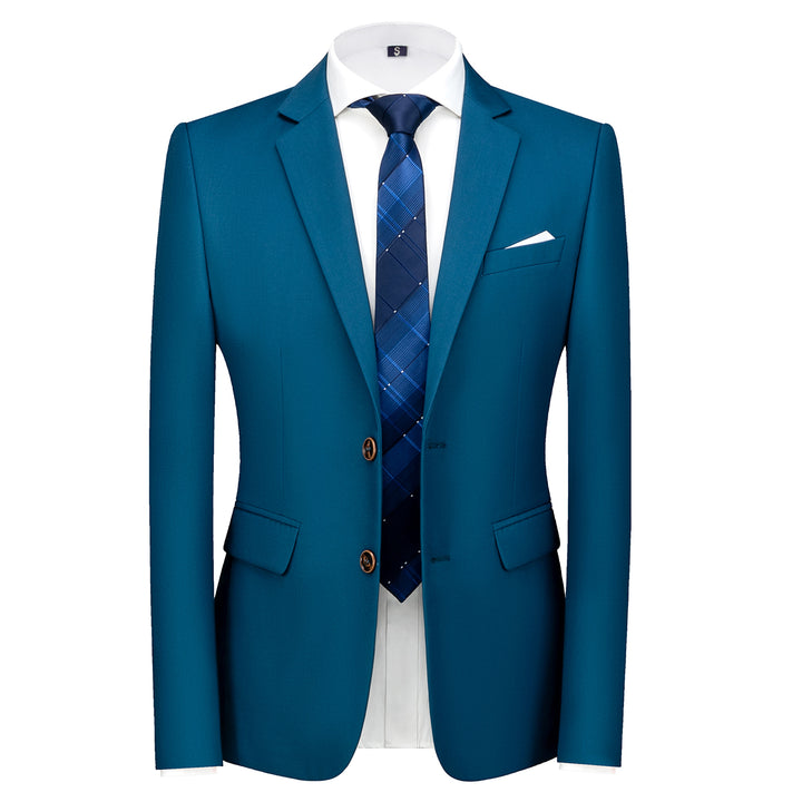 3PCS Men Business Suit Elegant Wedding Groom Men Suits Formal Slim Fit Single Breasted Blazer Sets Male Work Wear Blazer Image 3