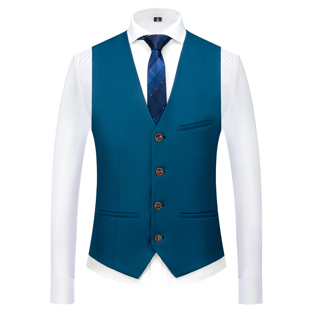 3PCS Men Business Suit Elegant Wedding Groom Men Suits Formal Slim Fit Single Breasted Blazer Sets Male Work Wear Blazer Image 4