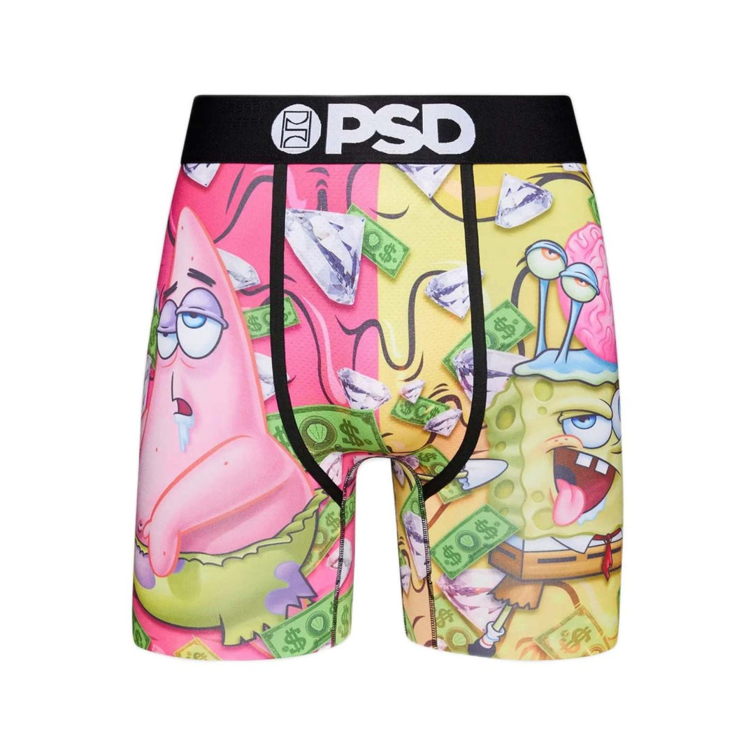 SpongeBob SquarePants Paper and Diamonds Drip PSD Boxer Briefs Image 1