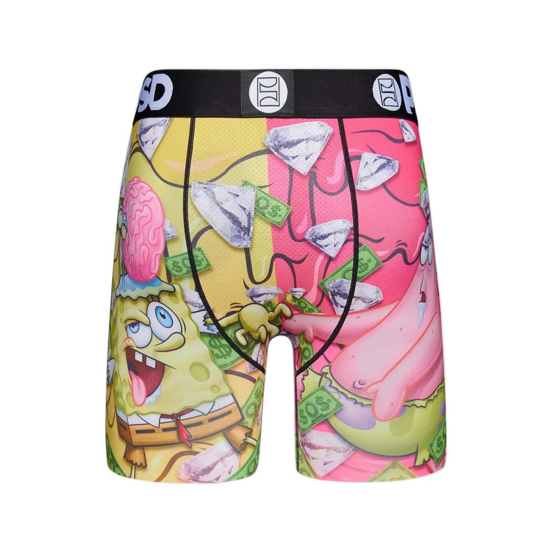 SpongeBob SquarePants Paper and Diamonds Drip PSD Boxer Briefs Image 4