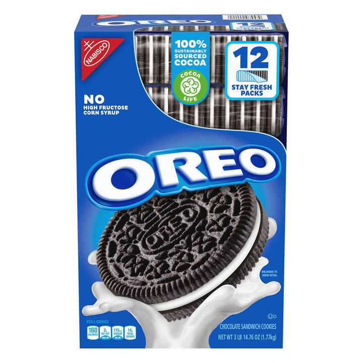 OREO Chocolate Sandwich Cookies Stay Fresh Packs 12 Count (62.76 Ounce) Image 1