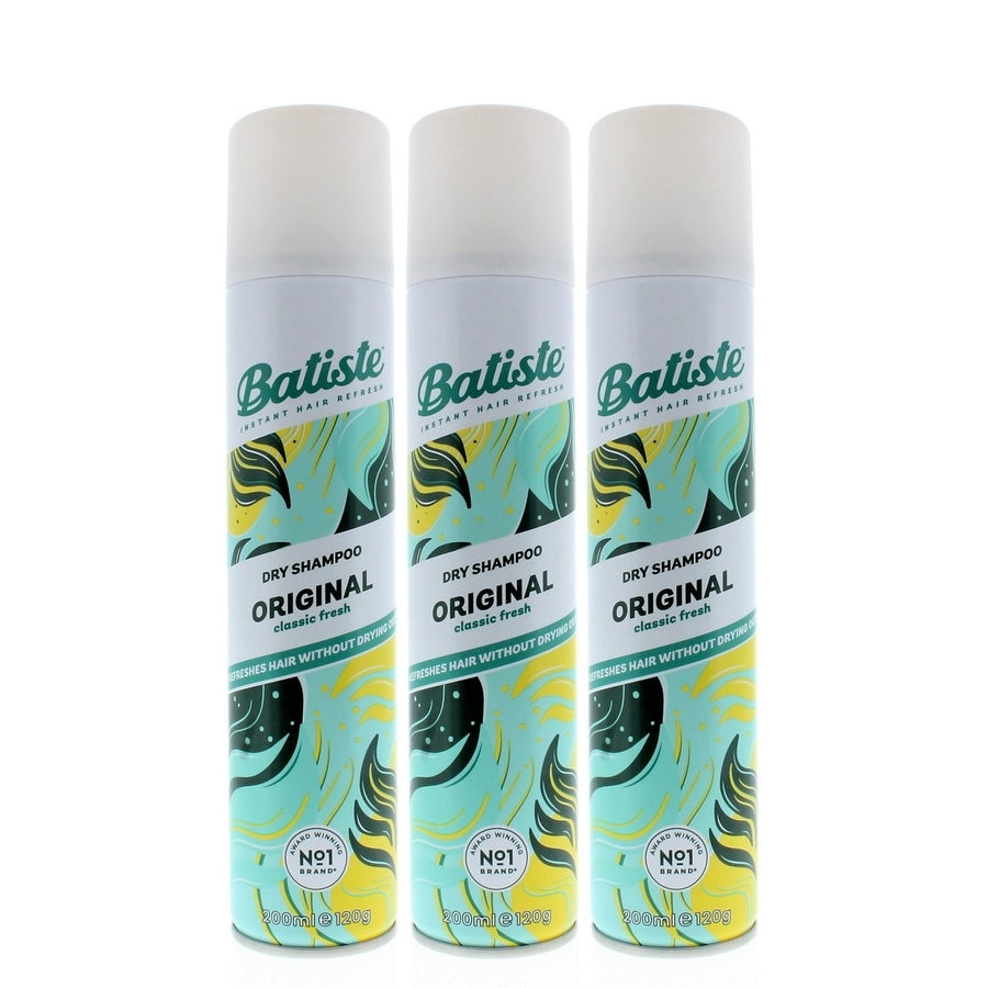 Batiste Instant Hair Refresh Dry Shampoo Original Classic Fresh 200ml/120g (3-Pack) Image 1