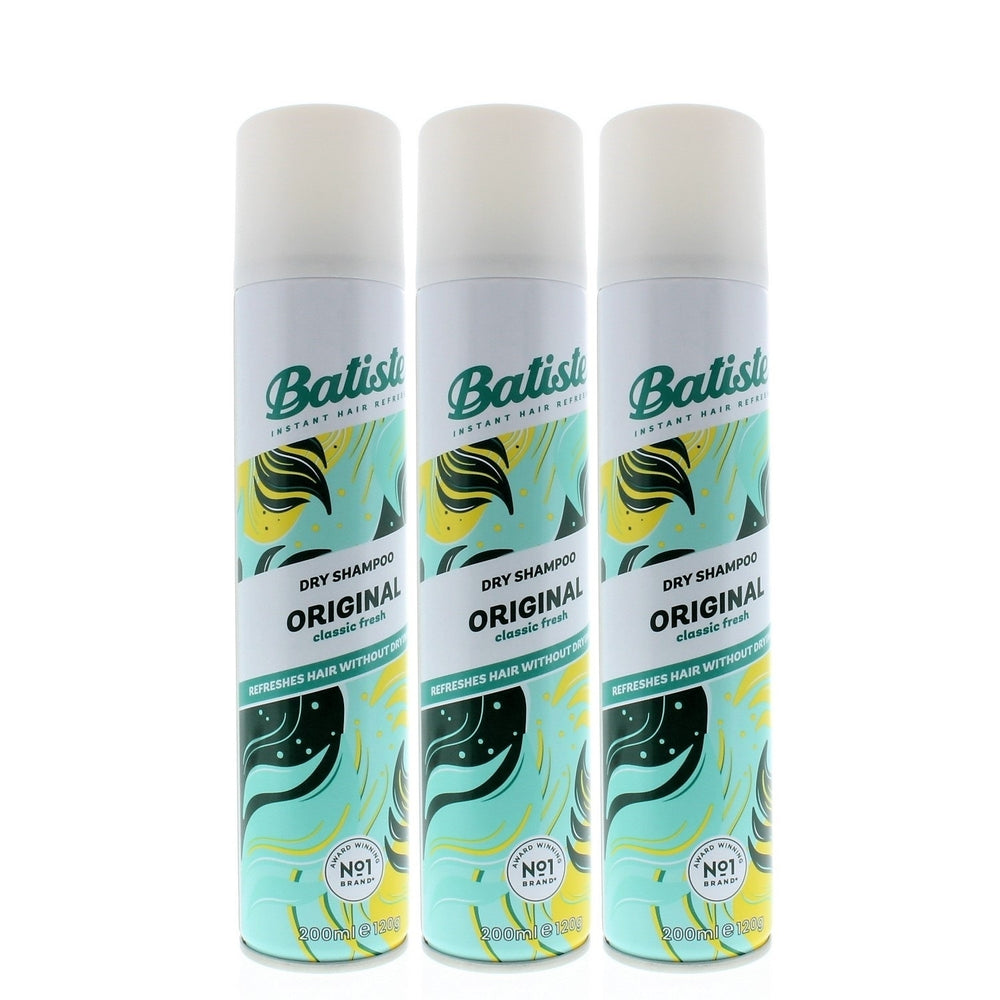 Batiste Instant Hair Refresh Dry Shampoo Original Classic Fresh 200ml/120g (3-Pack) Image 2