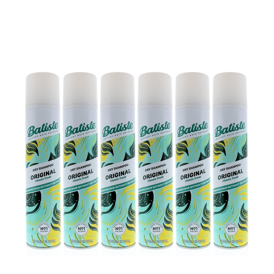 Batiste Instant Hair Refresh Dry Shampoo Original Classic Fresh 200ml/120g (6-Pack) Image 1