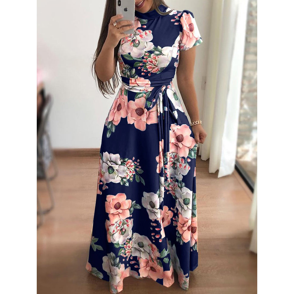 Summer Fashion Elegant Print Dress For Women Image 4