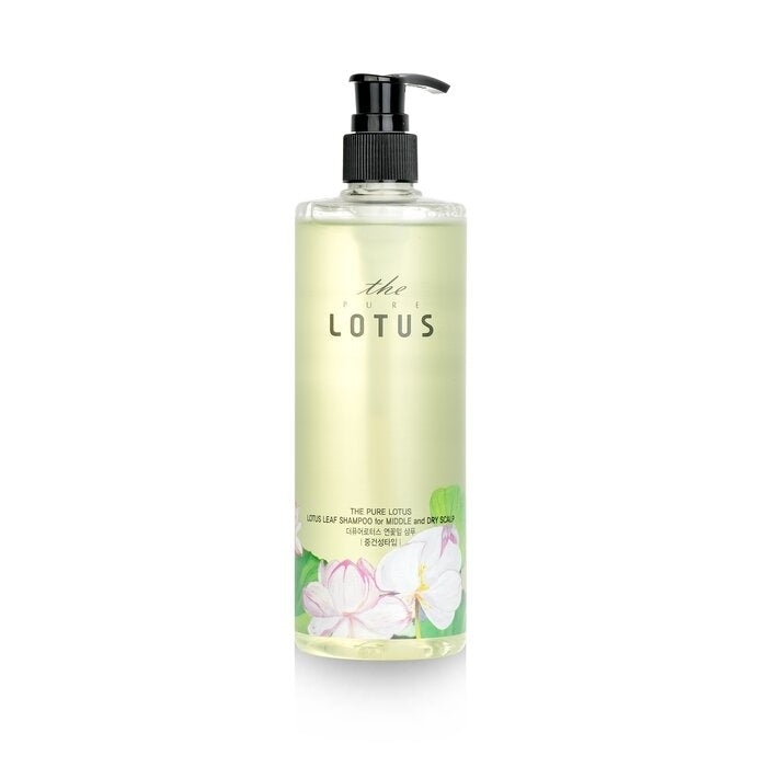 THE PURE LOTUS - Lotus Leaf Shampoo - For Middle and Dry Scalp(420ml) Image 1