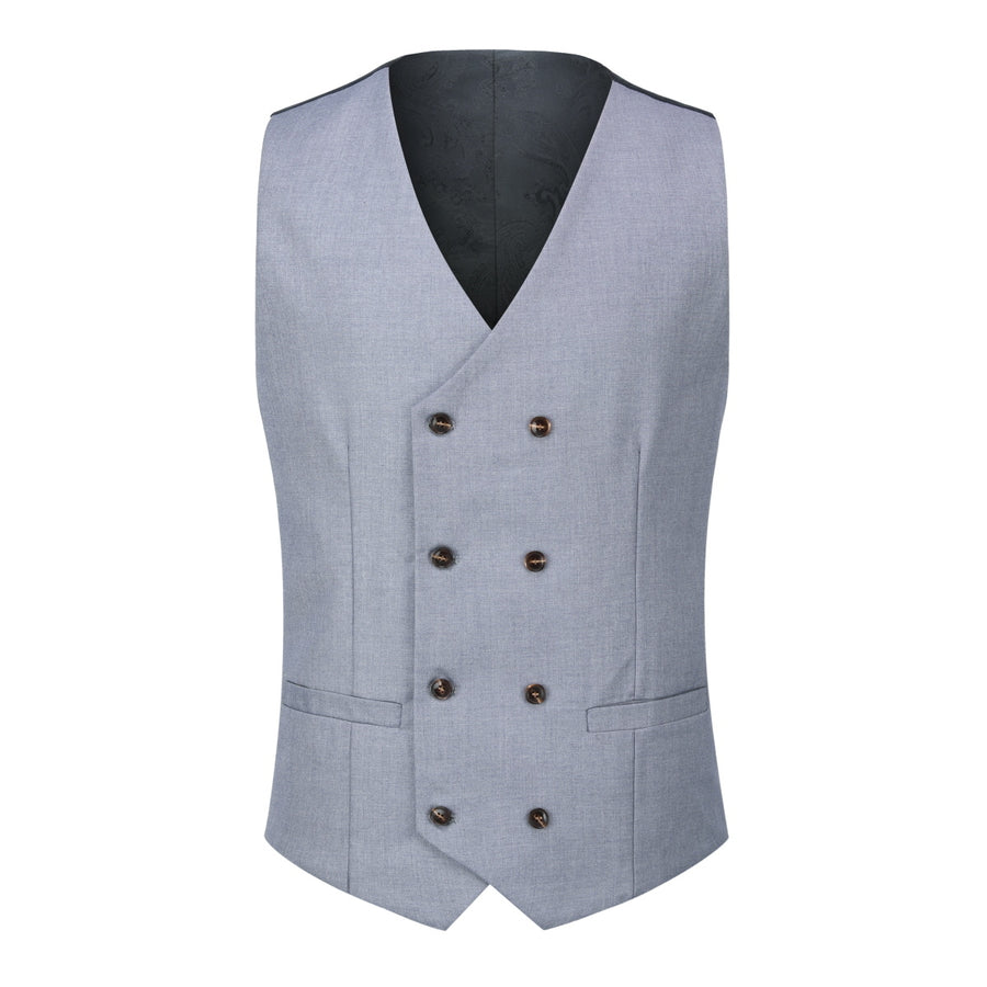 Men Vest Vintage Business Casual Suit vest Paisley Sleeveless Double Breasted Slim Fit Dormal Men Dress Waistcoat Image 1