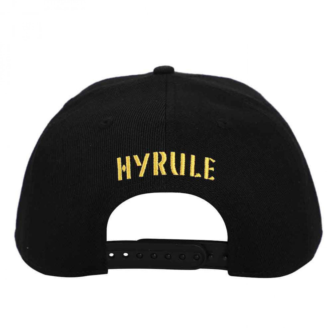 The Legend of Zelda Embroidered Hyrule Crest Snapback Hat Image 4