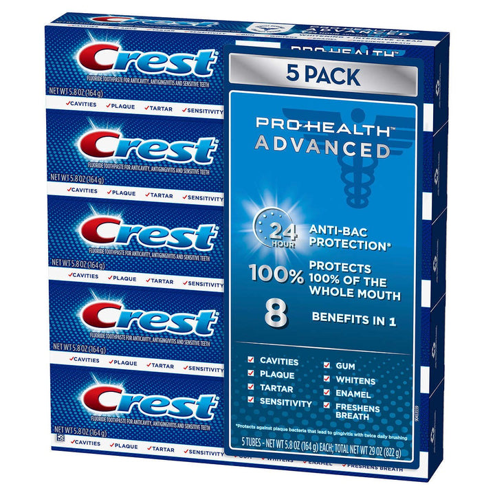 Crest Pro Health Advanced Toothpaste 5.8 Ounce (Pack of 5) Image 3