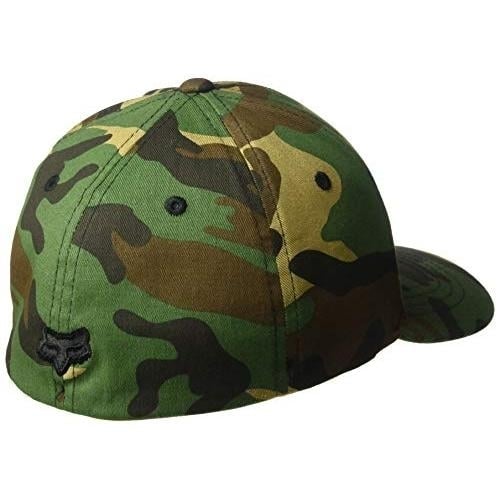 Fox Boys Legacy Flexfit Hat Camo One Size Youth Flat Embroidery Design Image 3