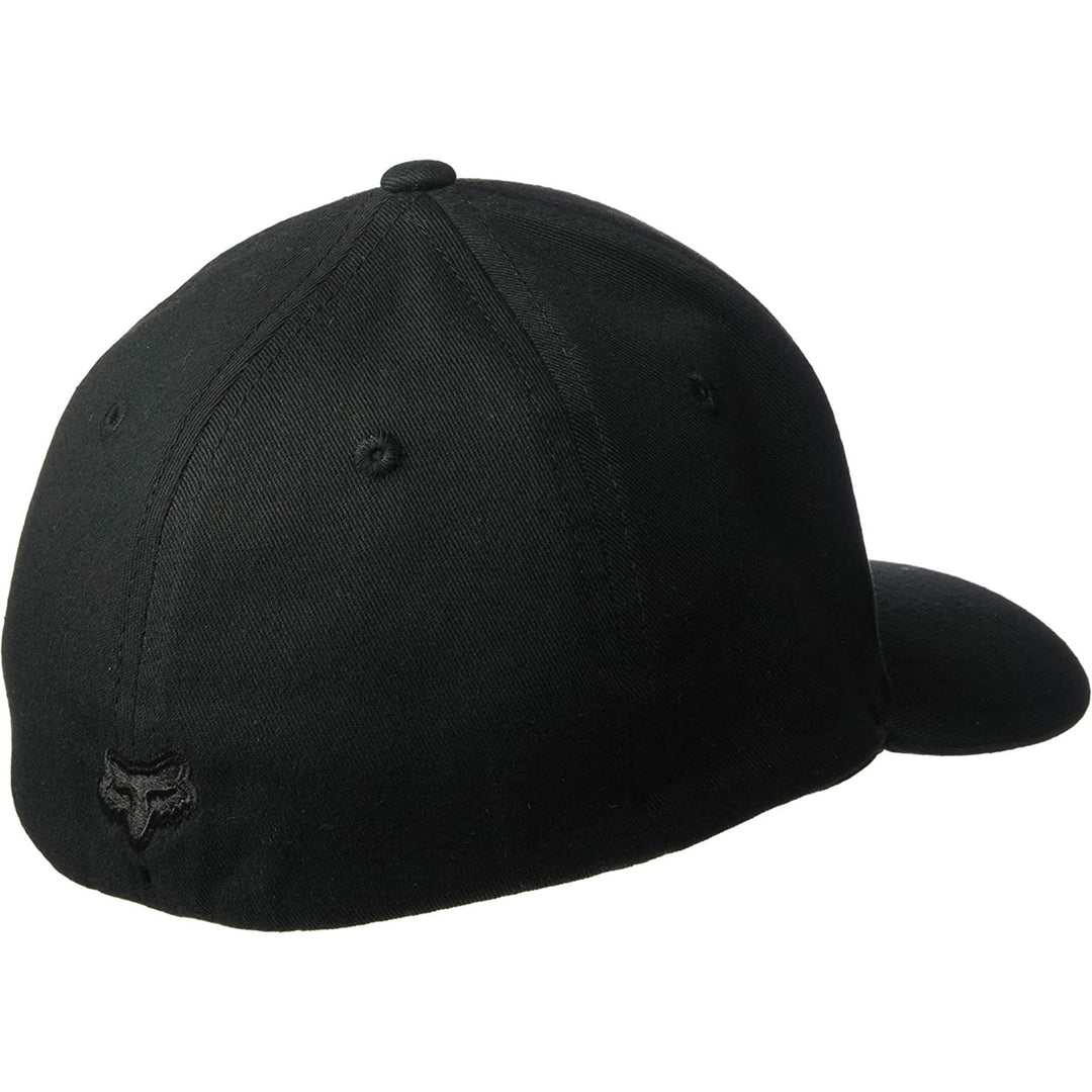 Fox Racing Flat Bill Baseball Cap Black Medium Boys Flex Fit Hat BLK/BLK Image 2