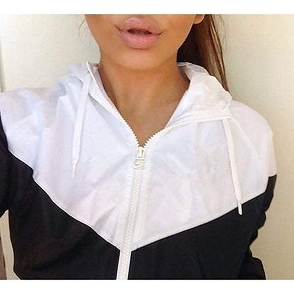 Fashion Hooded Zipper Cardigan Sweatshirt Jacket Coat Windbreaker Sportswear Image 1