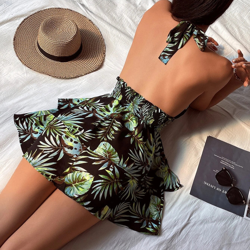 Tropical Print Dress Image 2