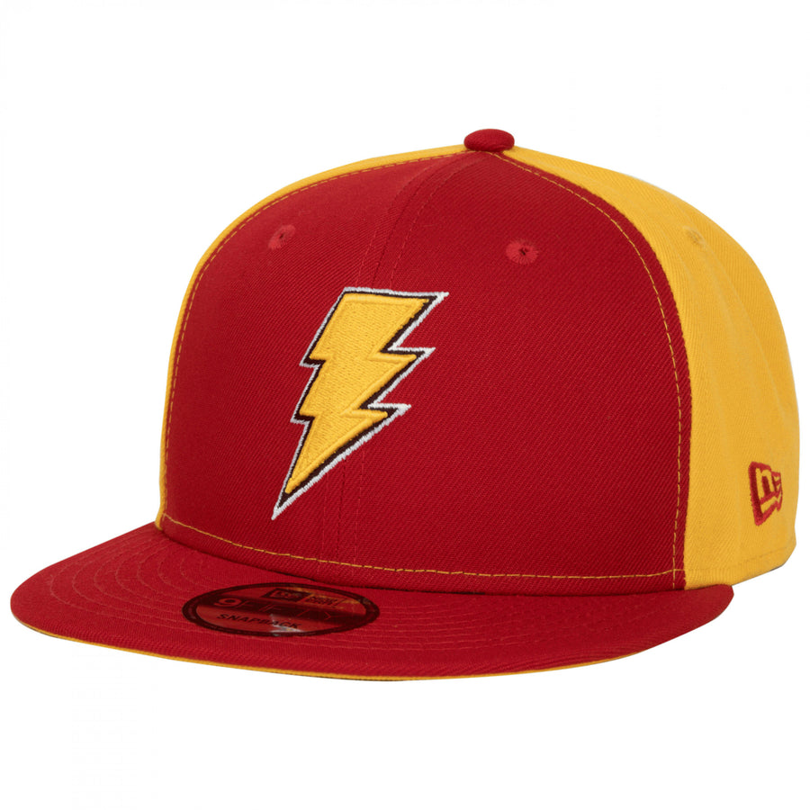 Shazam Symbol Red and Gold Colorway Era 9Fifty Adjustable Hat Image 1