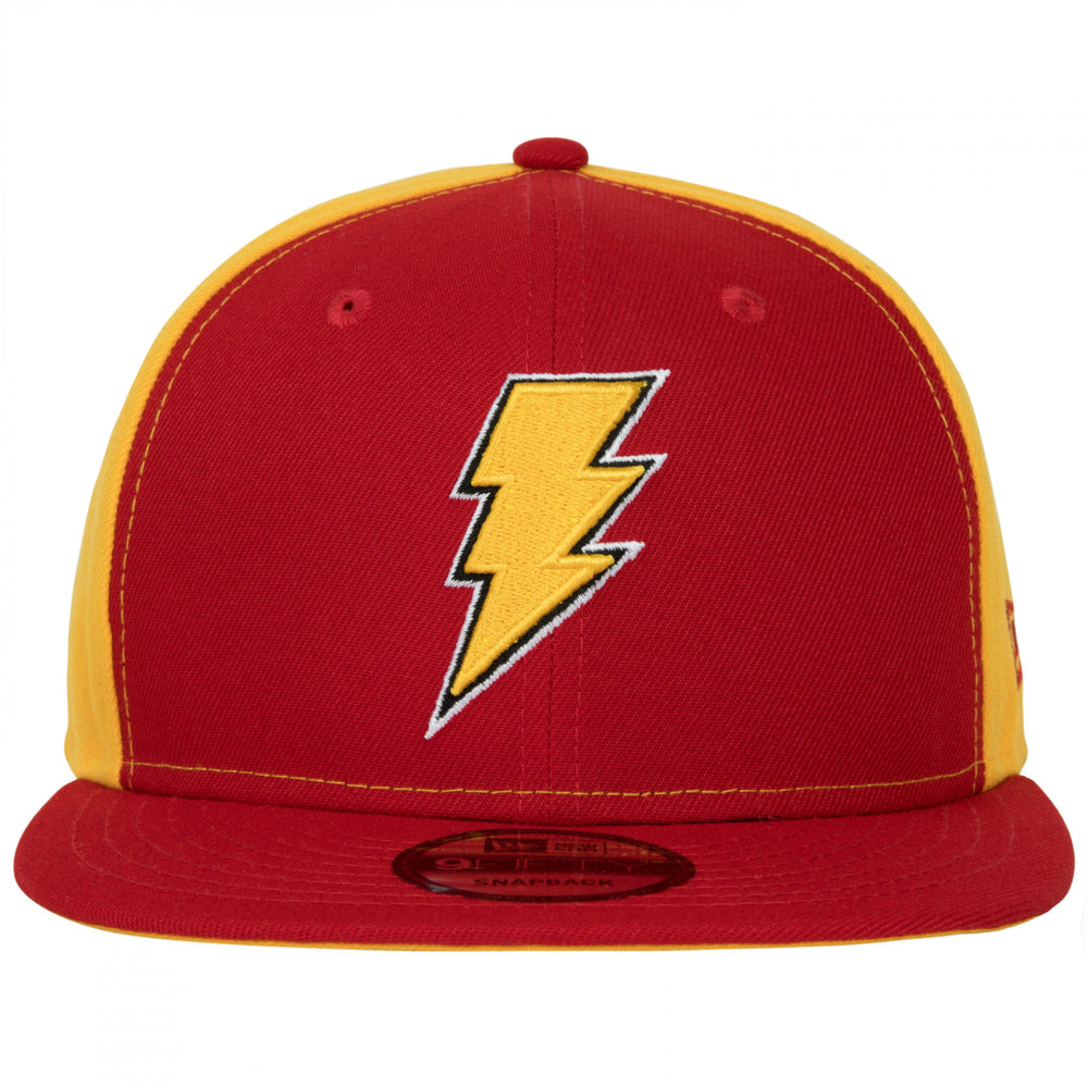 Shazam Symbol Red and Gold Colorway Era 9Fifty Adjustable Hat Image 2