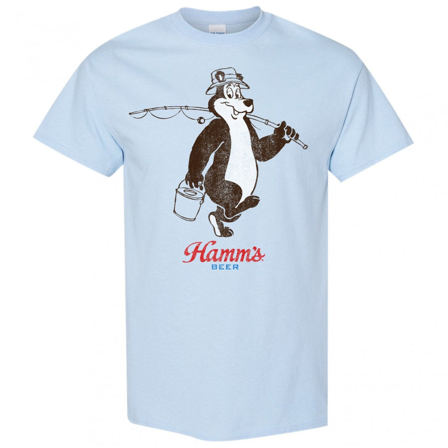 Hamms Beer Bear Gone Fishin T-Shirt Image 1