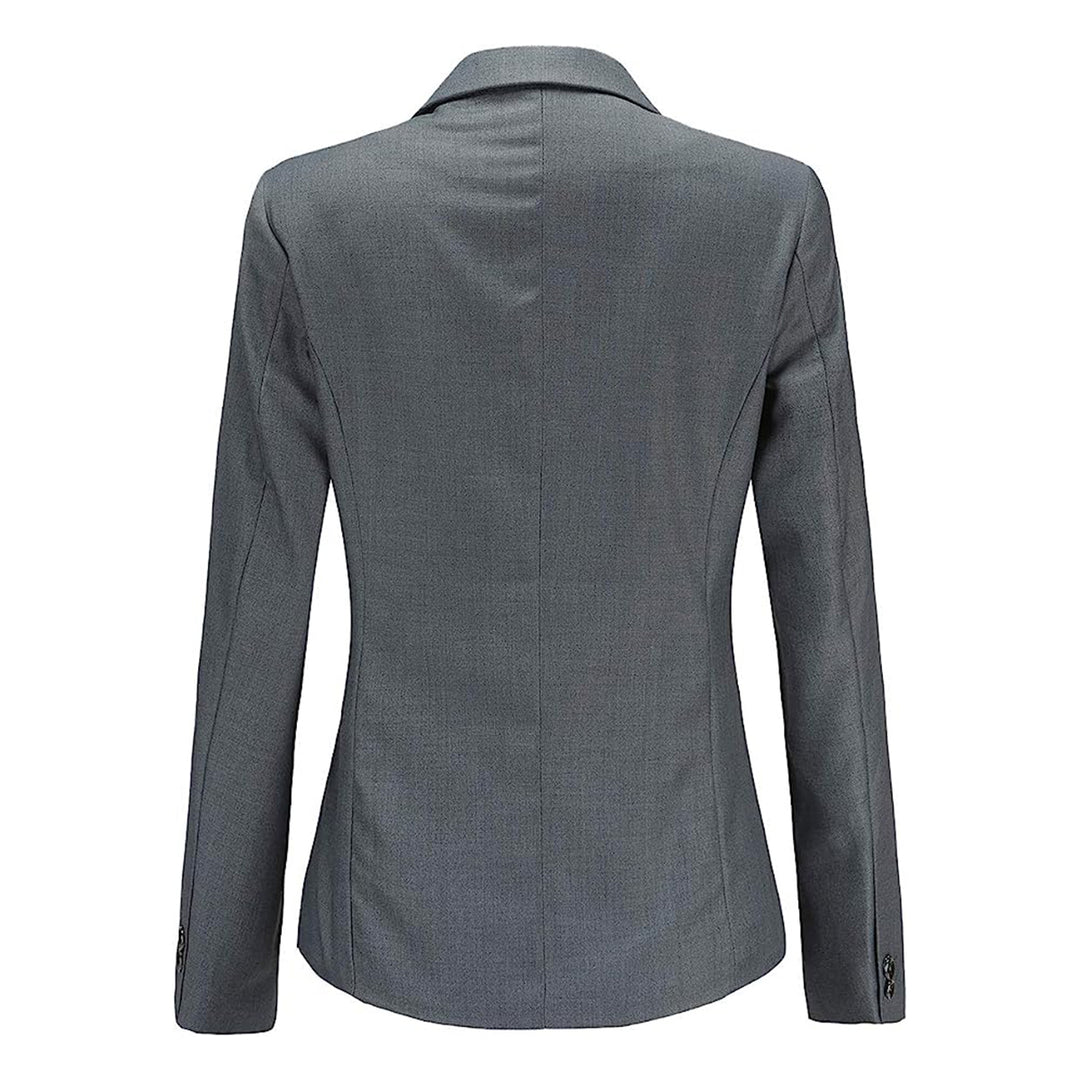 Women Blazer Jacket Slim Fit Single Button Female Suit Jackets Formal Solid Color Long Sleeve Ladies Outerwear Image 3