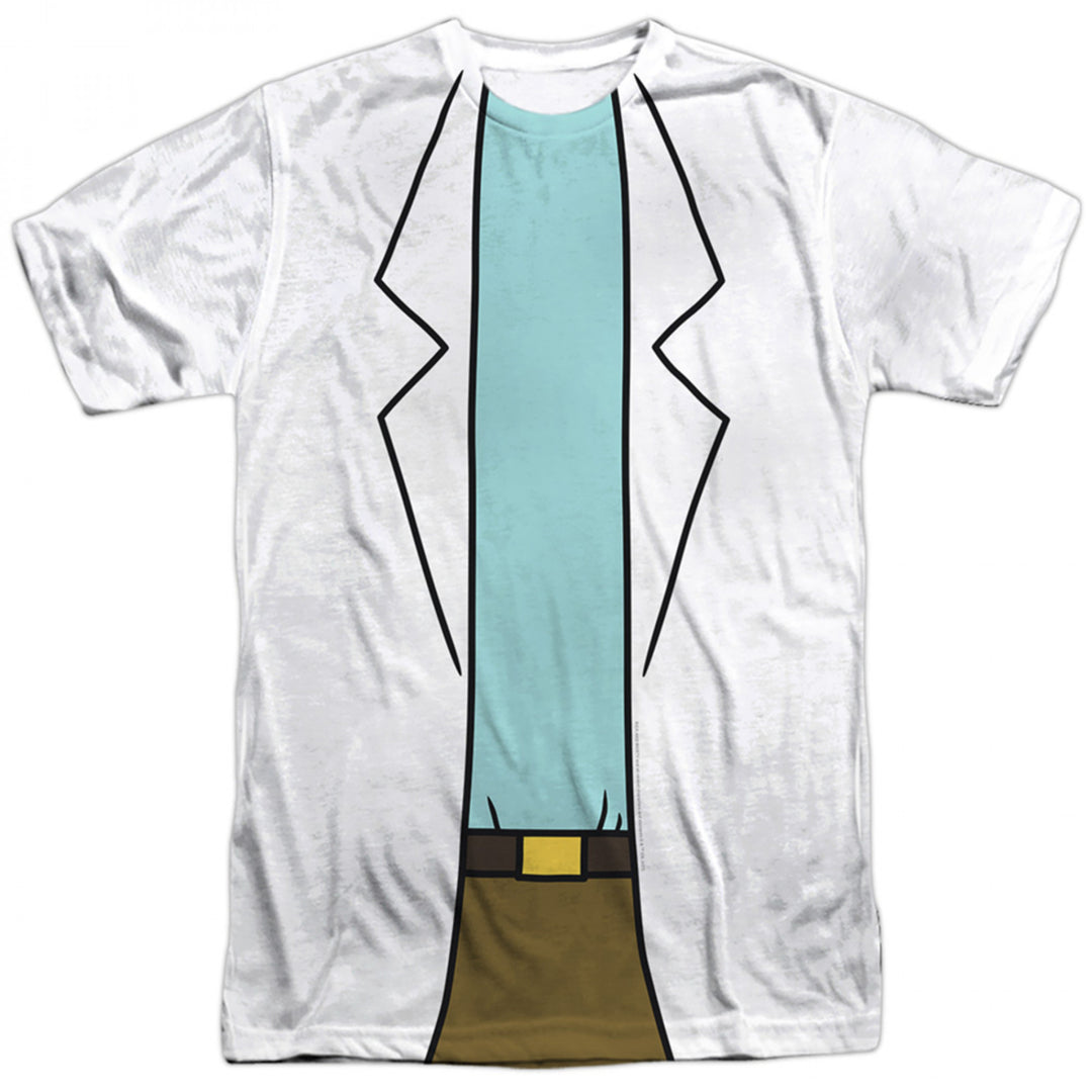 Rick And Morty Ricks Lab Coat T-Shirt Image 1