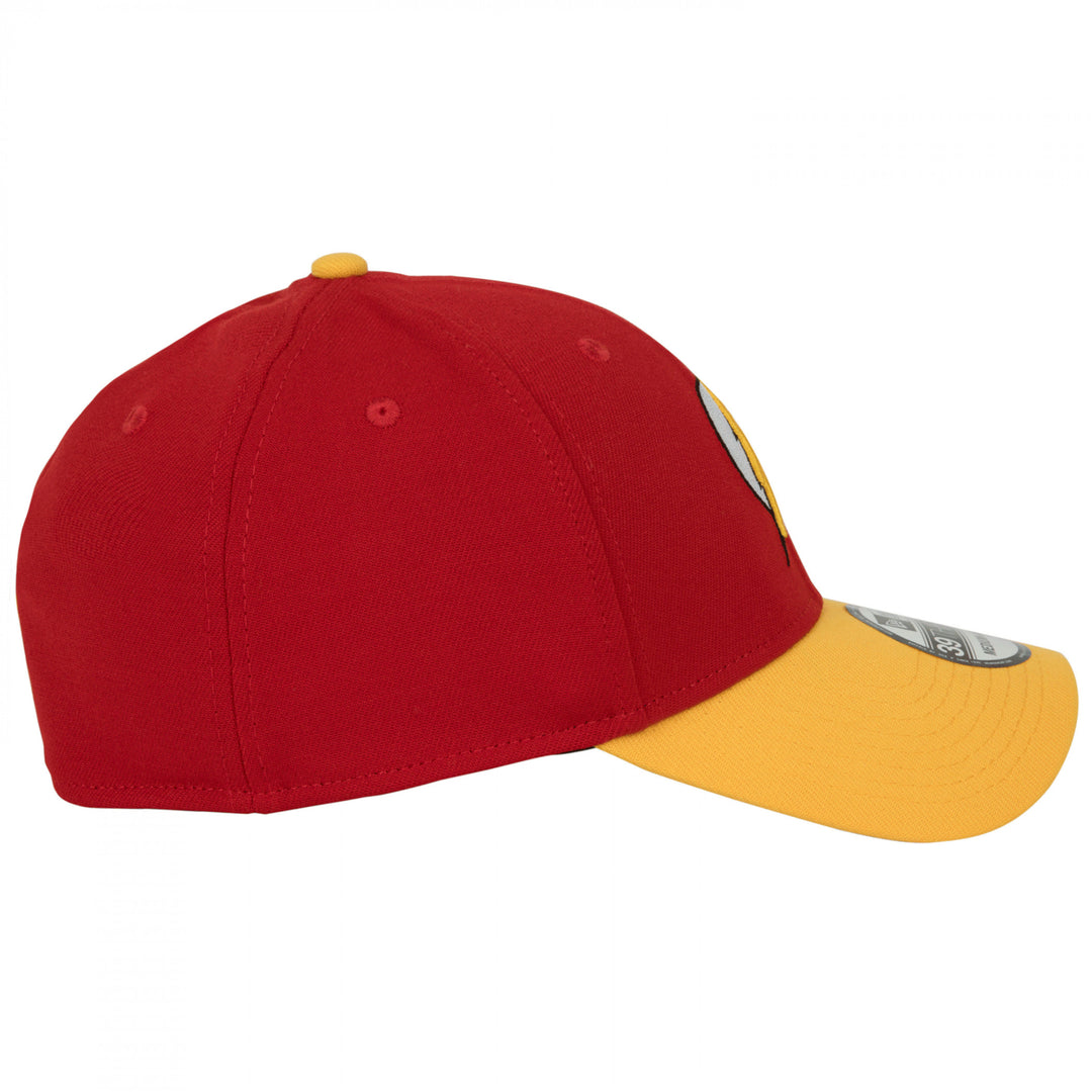 The Flash Symbol Scarlet and Gold Era 39Thirty Fitted Hat Image 3