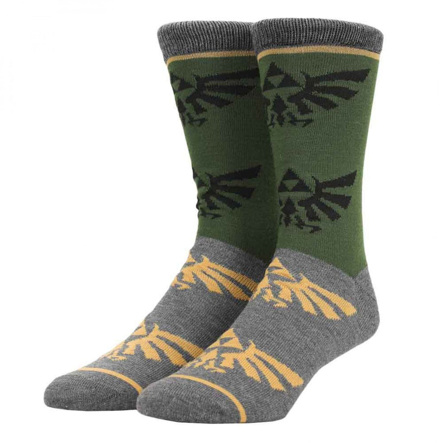 The Legend of Zelda Hyrule Crest Crew Socks Image 1