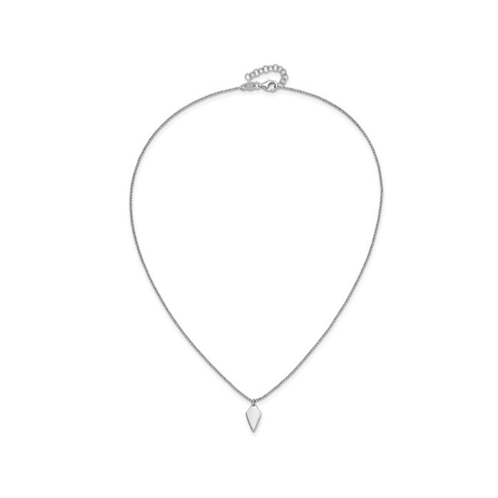 Sterling Silver Arrowhead Necklace with Chain (16.5 Inches) Image 4