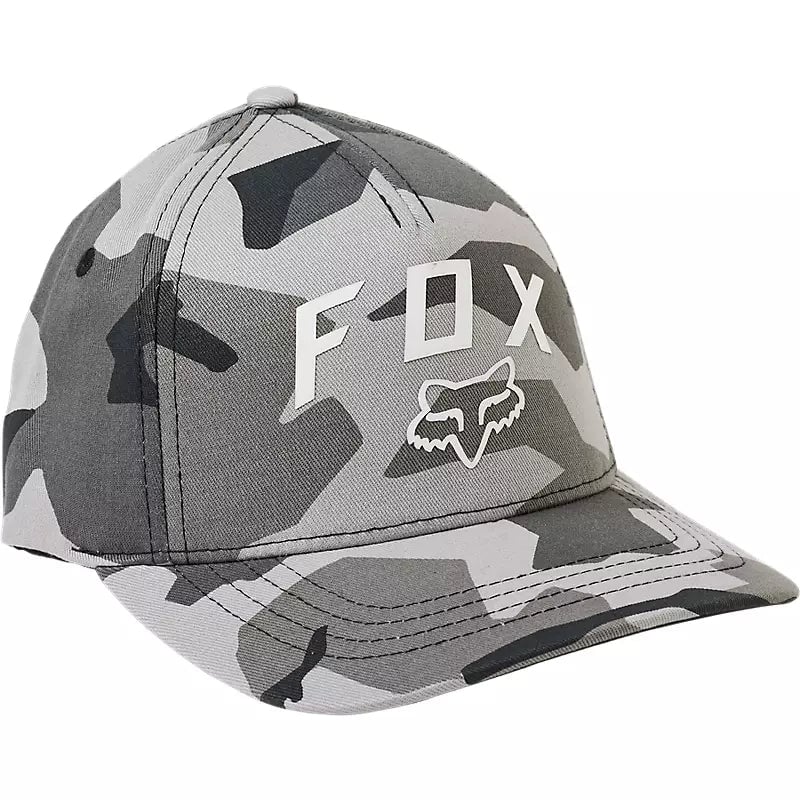 FOX Racing Youth BNKR FF Hat Black Camouflage One Size Adjustable Cap Image 1