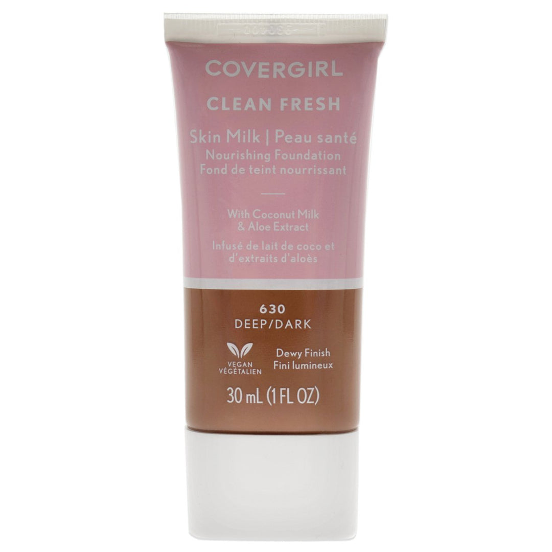 Clean Fresh Skin Milk Foundation - 630 Deep Dark by CoverGirl for Women - 1 oz Foundation Image 1