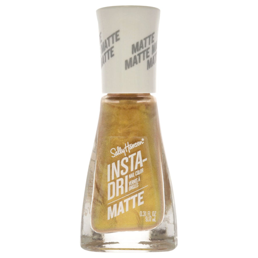 Insta-Dri Nail Color Matte - 018 Gold Rush by Sally Hansen for Women - 0.31 oz Nail Polish Image 1