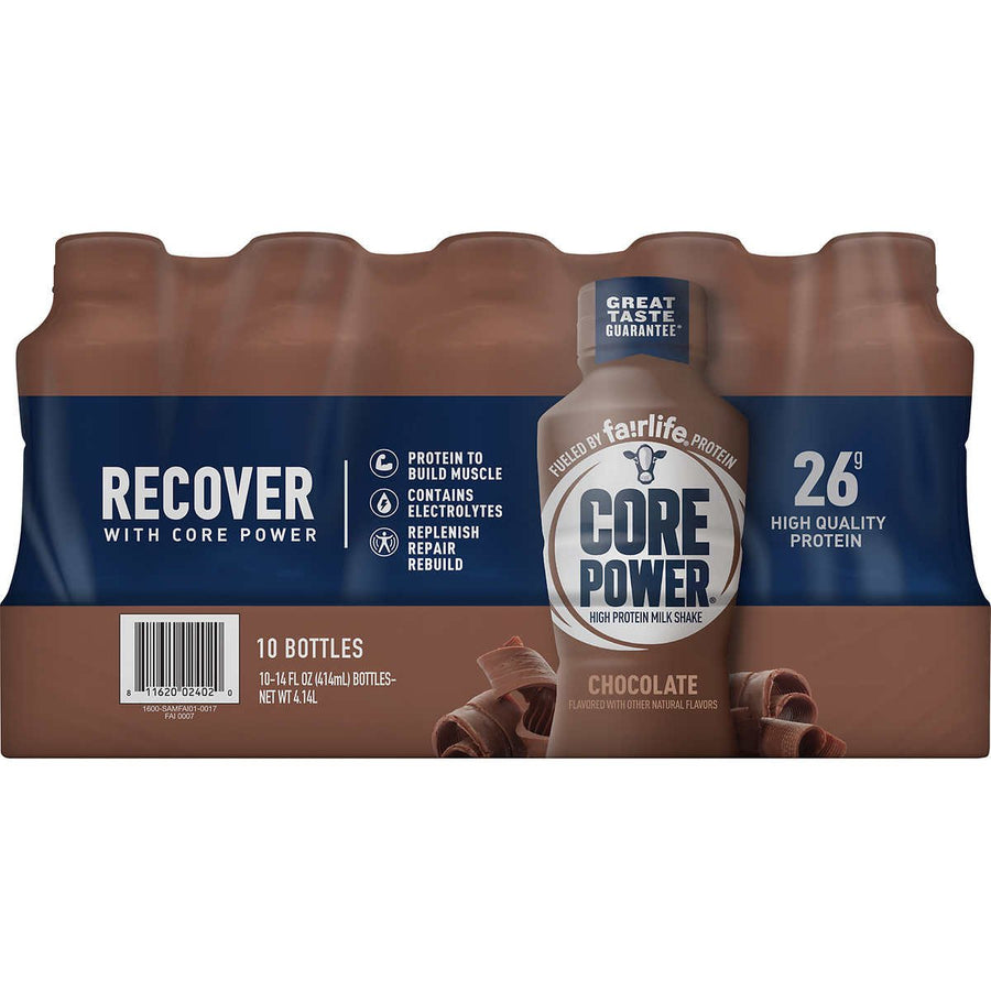 Fairlife Core Power High Protein Shake Chocolate 14 Fluid Ounce (Pack of 10) Image 1