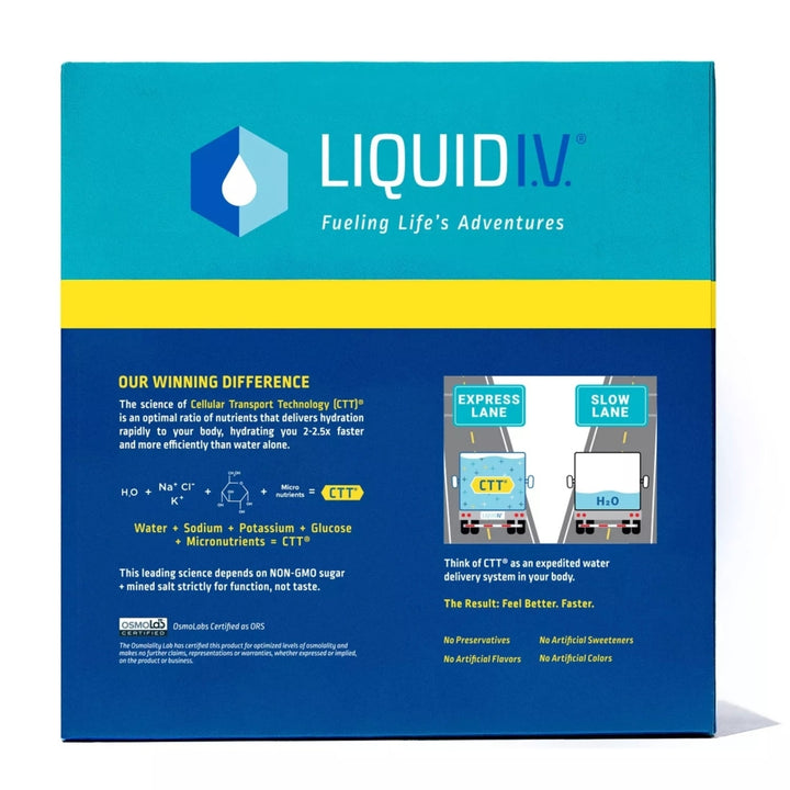 Liquid IV Hydration Multiplier Electrolyte Drink Mix Lemon Lime (30 Count) Image 2