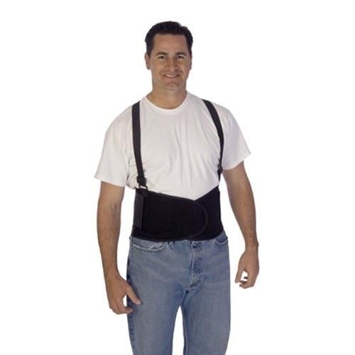 Back Support Belt 1908 Black Adjustable Pain Relief Lumbar Support Device Image 1