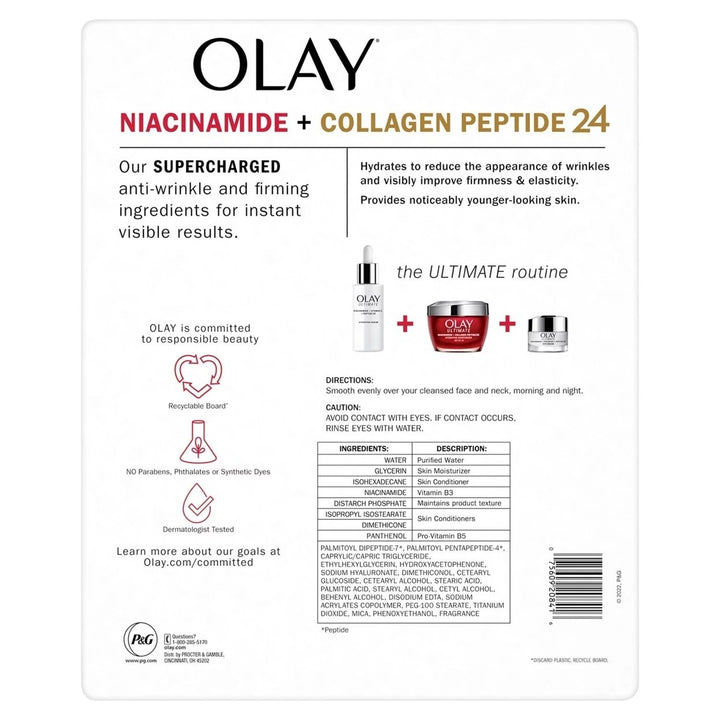 Olay Ultimate Niacinamide + Collagen Hydrating Moisturizer 1.7 Ounce (2 Pack) Image 2