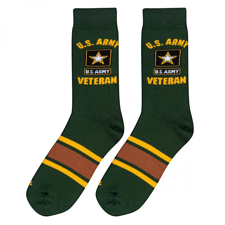 U.S Army Veteran Striped Crew Socks Image 3