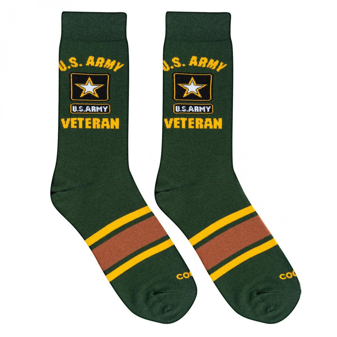 U.S Army Veteran Striped Crew Socks Image 4
