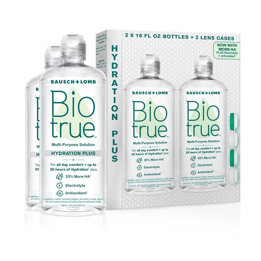 Biotrue Hydration Plus Contact Lens Solution 16 Fluid Ounce (Pack of 2) Image 2