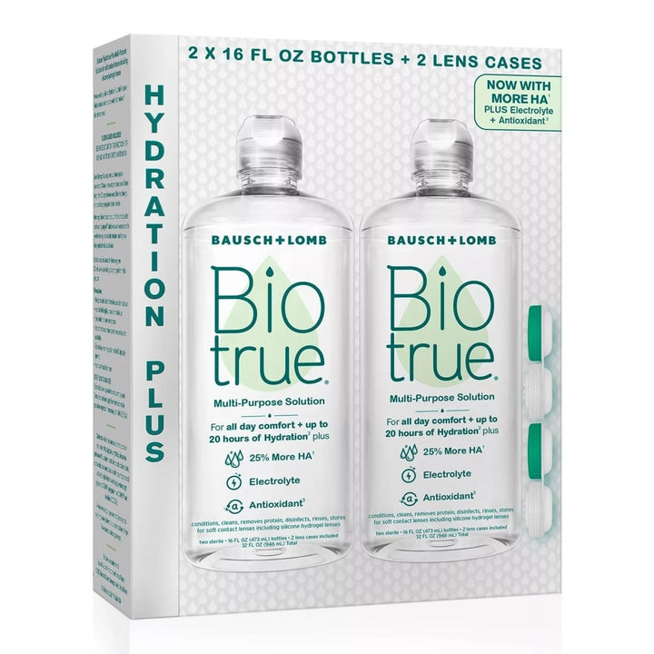 Biotrue Hydration Plus Contact Lens Solution 16 Fluid Ounce (Pack of 2) Image 3