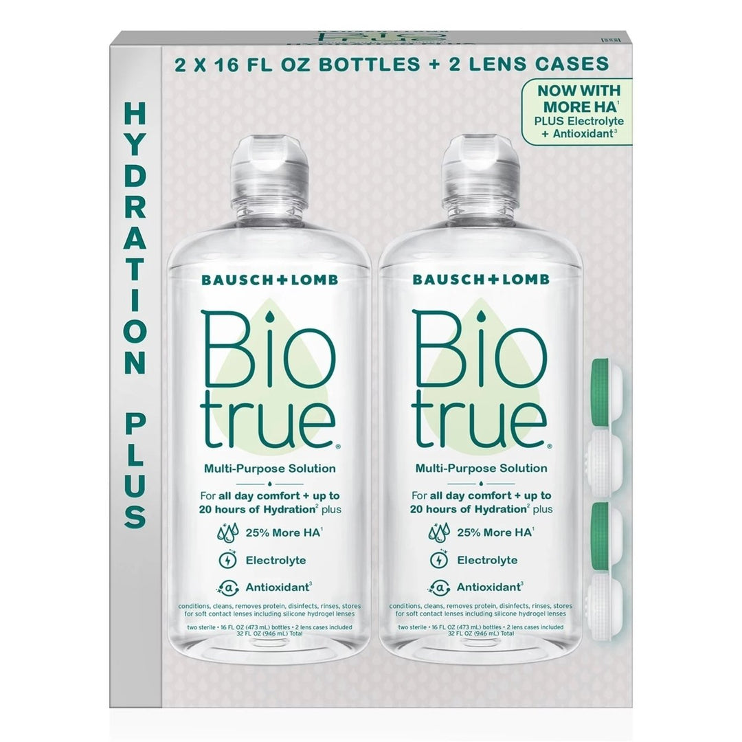 Biotrue Hydration Plus Contact Lens Solution 16 Fluid Ounce (Pack of 2) Image 4